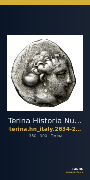 Terina Historia Numorum Italy 2634-2637 — CANOA