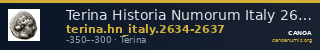 Terina Historia Numorum Italy 2634-2637 — CANOA