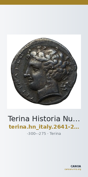 Terina Historia Numorum Italy 2641-2642 — CANOA