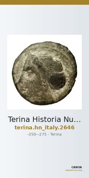 Terina Historia Numorum Italy 2646 — CANOA