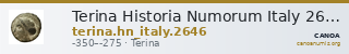Terina Historia Numorum Italy 2646 — CANOA