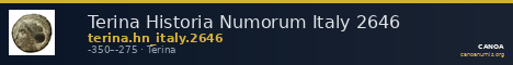 Terina Historia Numorum Italy 2646 — CANOA