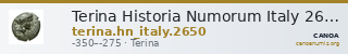 Terina Historia Numorum Italy 2650 — CANOA