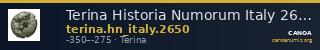Terina Historia Numorum Italy 2650 — CANOA