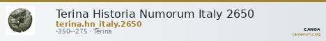 Terina Historia Numorum Italy 2650 — CANOA
