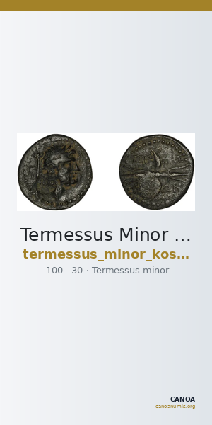 Termessus Minor Kosmetatou 1998 I — CANOA