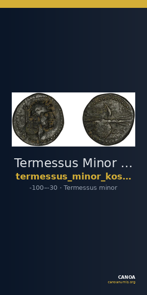 Termessus Minor Kosmetatou 1998 I — CANOA