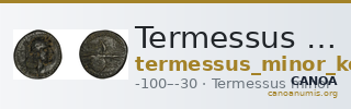Termessus Minor Kosmetatou 1998 I — CANOA