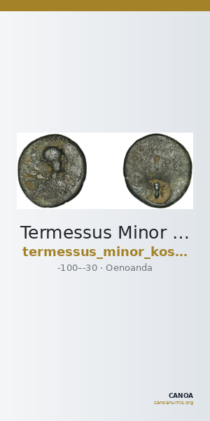 Termessus Minor Kosmetatou 1998 III — CANOA