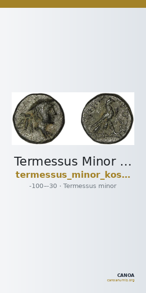Termessus Minor Kosmetatou 1998 X — CANOA