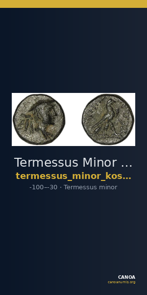Termessus Minor Kosmetatou 1998 X — CANOA