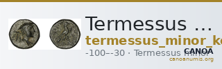 Termessus Minor Kosmetatou 1998 X — CANOA
