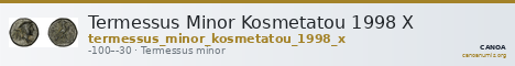 Termessus Minor Kosmetatou 1998 X — CANOA