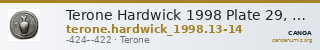 Terone Hardwick 1998 Plate 29, 13-14 — CANOA