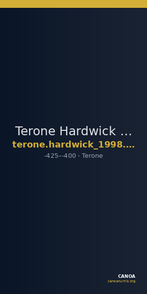 Terone Hardwick 1998 Plate 29, 16 — CANOA