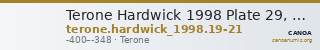 Terone Hardwick 1998 Plate 29, 19-21 — CANOA
