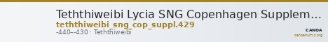Teththiweibi Lycia SNG Copenhagen Supplement 429 — CANOA