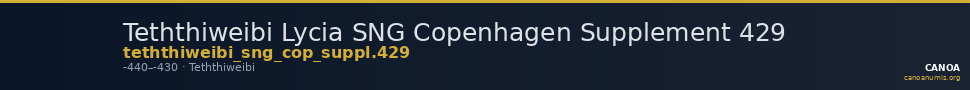 Teththiweibi Lycia SNG Copenhagen Supplement 429 — CANOA