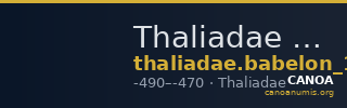 Thaliadae Babelon 1907 1244 — CANOA