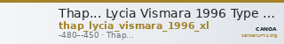 Thap... Lycia Vismara 1996 Type XL — CANOA