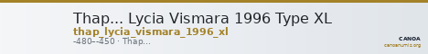 Thap... Lycia Vismara 1996 Type XL — CANOA