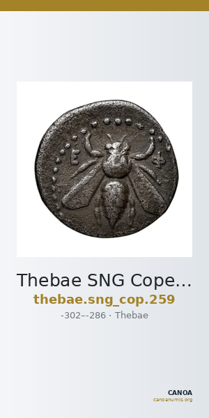 Thebae SNG Copenhagen Thebae 259 — CANOA
