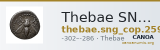Thebae SNG Copenhagen Thebae 259 — CANOA