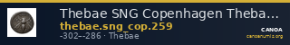 Thebae SNG Copenhagen Thebae 259 — CANOA
