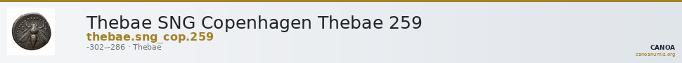 Thebae SNG Copenhagen Thebae 259 — CANOA