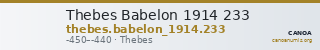 Thebes Babelon 1914 233 — CANOA