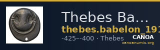 Thebes Babelon 1914 243-50 — CANOA