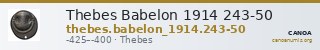 Thebes Babelon 1914 243-50 — CANOA