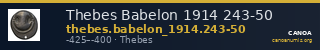 Thebes Babelon 1914 243-50 — CANOA