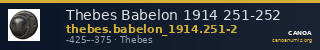 Thebes Babelon 1914 251-252 — CANOA
