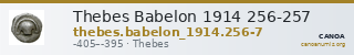 Thebes Babelon 1914 256-257 — CANOA