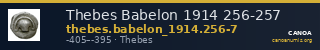 Thebes Babelon 1914 256-257 — CANOA