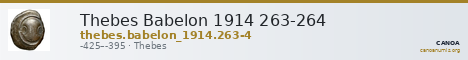 Thebes Babelon 1914 263-264 — CANOA