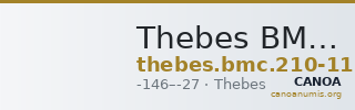 Thebes BMC Thebes 210-211 — CANOA