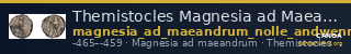 Themistocles Magnesia ad Maeandrum Nollé and Wenninger 1998 Th. 1 — CANOA