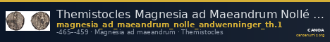 Themistocles Magnesia ad Maeandrum Nollé and Wenninger 1998 Th. 1 — CANOA