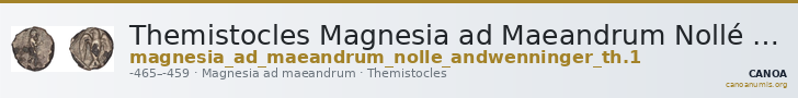 Themistocles Magnesia ad Maeandrum Nollé and Wenninger 1998 Th. 1 — CANOA