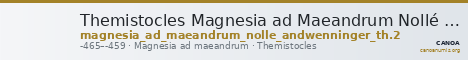 Themistocles Magnesia ad Maeandrum Nollé and Wenninger 1998 Th. 2 — CANOA