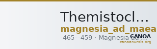 Themistocles Magnesia ad Maeandrum Nollé and Wenninger 1998 Th. 3 — CANOA