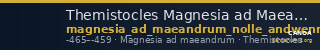 Themistocles Magnesia ad Maeandrum Nollé and Wenninger 1998 Th. 4 — CANOA