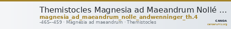 Themistocles Magnesia ad Maeandrum Nollé and Wenninger 1998 Th. 4 — CANOA