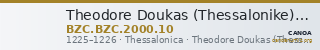 Theodore Doukas (Thessalonike) — Trikephalon (Aspron Trachy) (Thessalonike, 1225–1226) — CANOA