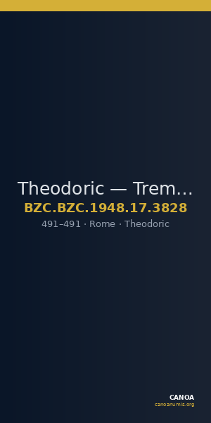 Theodoric — Tremissis (Rome, 491) — CANOA