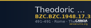 Theodoric — Tremissis (Rome, 491) — CANOA