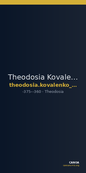 Theodosia Kovalenko and Molchanov 2005 1.1-3; 1.16-24 — CANOA
