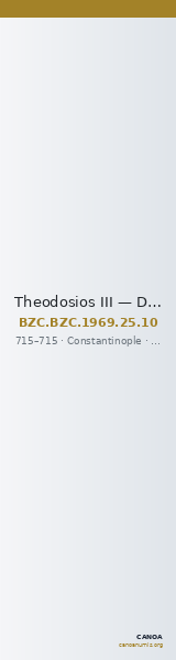 Theodosios III — Decanummium (Constantinople, 715) — CANOA